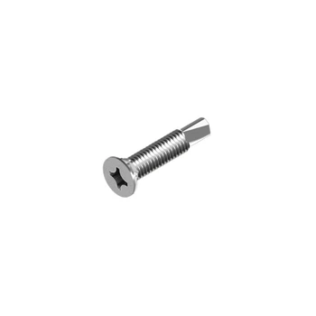Саморез со сверлом для ПВХ М4х19 PH2 TEX-WM цинк потайная с насечками (250шт.) [9T12M00009T14019H1] Metalvis
