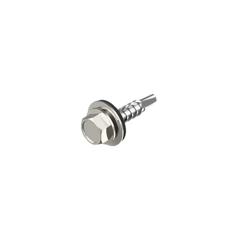 Саморез для кровли со сверлом 4,8х35 RAL9010 для дерева max=2 TEX-HF цинк (250шт.) [9T62P0009T6RAL9010] Metalvis