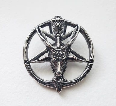 Кулон Baphomet з пентаграмою зі сталі