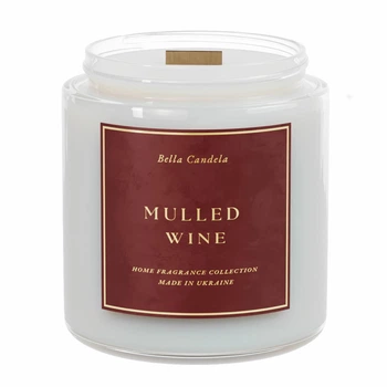 Свічка з ароматом глінтвейну та спецій MULLED WINE 200 мл, соєвий віск