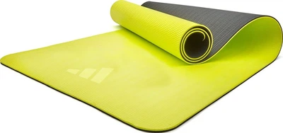 Коврик для йоги Adidas Double Sided Yoga Mat ADYG-10400BLY-NL Желто-серый (885652022484)