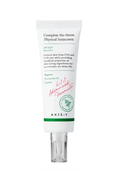 Минеральный солнцезащитный крем Axis-Y Complete No-Stress Physical Sunscreen SPF50+ PA++++, 50 мл