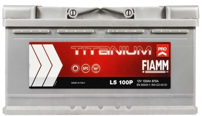 Акумулятор автомобільний Fiamm Titanium Pro 100 А·год / 870 А 12 В (7905160)