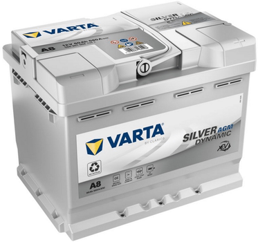 Акумулятор автомобільний Varta Silver Dynamic AGM A8 60 А·год / 680 А 12 В (560901068)