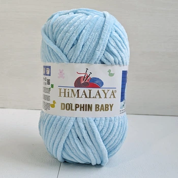 Пряжа Himalaya dolphin baby № 80385 ніжно-блакитний