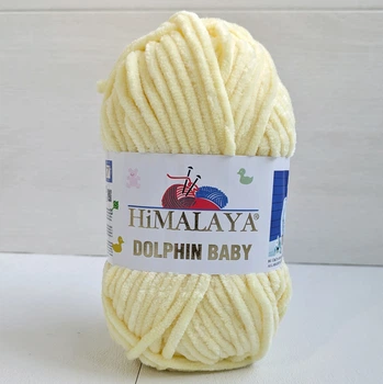 Пряжа Himalaya dolphin baby № 80383 світло-жовтий