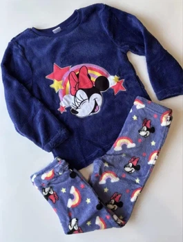 Теплая детская плюшевая пижама для девочки Микки Маус Disney 110-116 см (5-6Y)