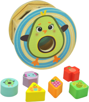Zabawka interaktywna Frootimals Drewniany sorter w kształcie koła Miss Pio Chickicado FT00028 (8435507867627)