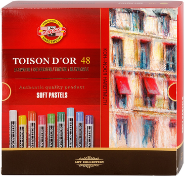 Крейда-пастель суха м'яка Koh-i-Noor Toison D'or 48 кольорів 8516 (8593539129202)