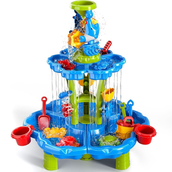 Stolik wodny Woopie 2w1 Piaskownica Fontanna XXL Aquapark Delfin 55662 (5906280655662)