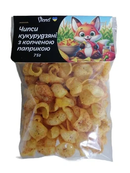 Чипсы кукурузные с копченой паприкой Viand 75 г