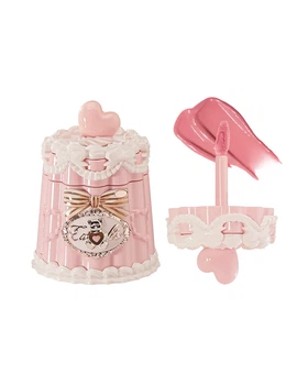 Блеск-желе для губ в виде тортика от Flower Knows из коллекции The Sweetie Bear (JE04 Ribbon Pink)