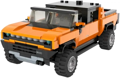 Машинка-конструктор Rastar Bricks Hummer EV 1:30 Помаранчева 4540088 (6930751322899)