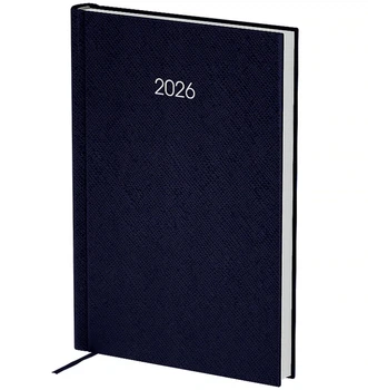 Ежедневник на 2026 год А5 Axent Classic Style 8840-26-2-A – синий темный