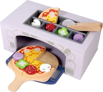 Zestaw do zabawy EcoToys Piec do pizzy + dodatki 12 elementów (4333)