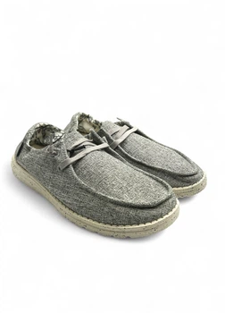 Женские мокасины Hey Dude Wendy L Linen Iron 121533901 Размер 37,Стелька 24.2 см Серый