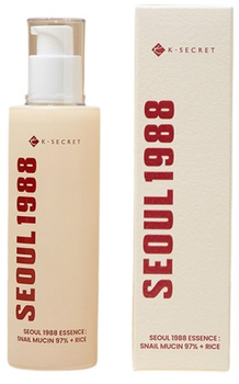 Есенція для обличчя K-Secret Seoul 1988 Essence: Snail Mucin 97% + Rice відновлююча 100 мл (8809695240515)