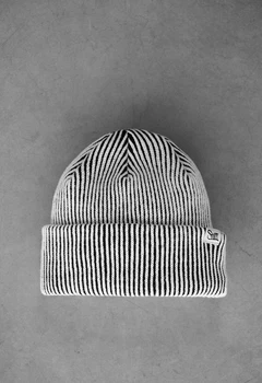 Мужская Шапка Стаф Белая Полосатая Спортивная Staff White & Black Stripes Универсальный (366382)