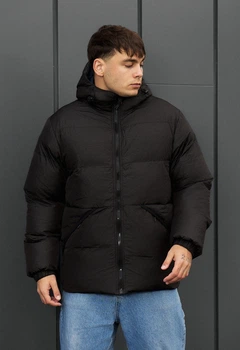 Мужская Зимняя Куртка Стаф Черная И Синяя Двусторонняя Staff Rovx Black & Navy L (366388)