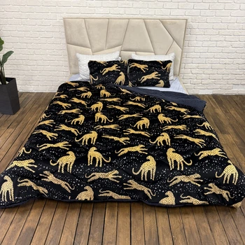 Одеяло холлофайбер Cappone из микрофибры Гепард 200х220 см