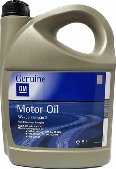 Мастило GM Motor Oil Dexos2 5W-30 5 л (93165557)