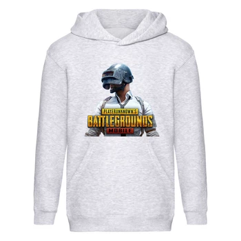 Худи ПУБГ Батлграундс (PUBG Battlegrounds 002) детское серое, размер 128