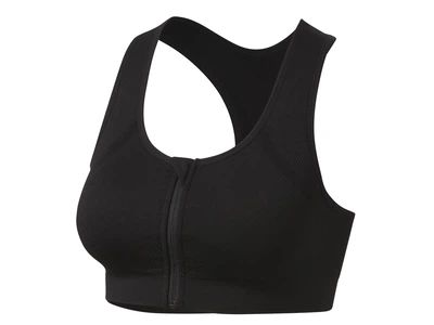 Спортивный топ бесшовный со съемными вкладками для женщины Crivit LYCRA® 434748 M Черный
