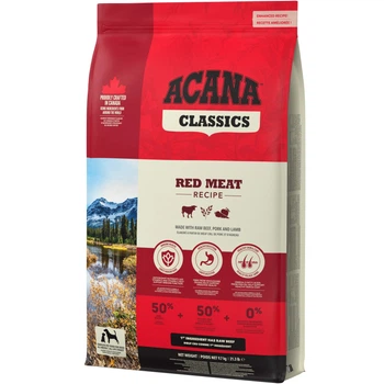 Сухой корм ACANA Red Meat Recipe 9,7 кг, для собак всех пород и возрастов, с ягненком и свининой