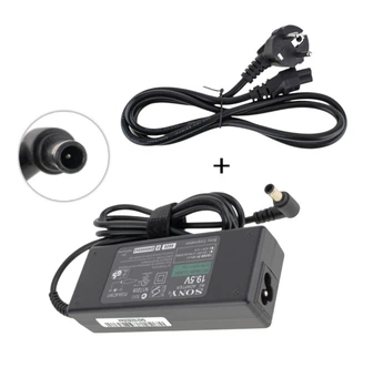 Блок питания для ноутбука Sony 19.5V 4.7A 90W DC 6.5*4.4 + кабель питания 6.5x4.4