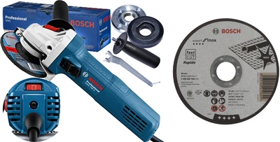 Набор Угловая шлифовальная машина Bosch Professional GWS 750 S, 750Вт, 125мм + отрезной круг Bosch 125 x 1 мм