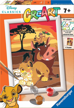 Malowanie po numerach Ravensburger CreArt Król Lew (4005556201754)