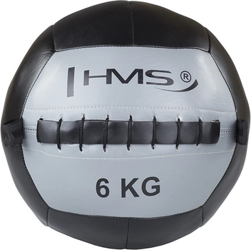 Фітнес м'яч HMS WLB Wall Ball 6 кг Сірий (5907695518283)