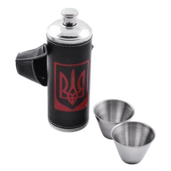 Фляга два стаканчика Трезубец Украины 360 мл 12 Oz (Yt 12)