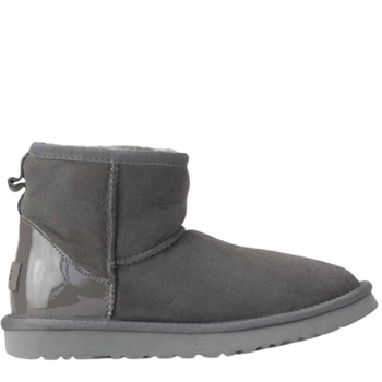Жіночі уггі Міні Сірі Замша Хром Ugg Classic Mini Grey CHROMIUM (40, сірий)