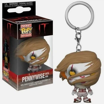 Брелок Пеннивайз парике из фильма Оно Стивена Кинга (Pennywise With Wig) funko pop фигурка 4 см
