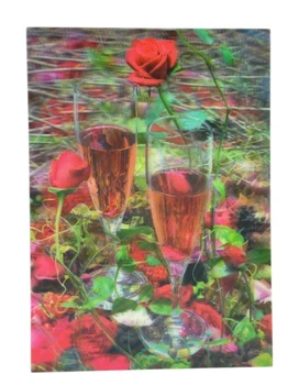 Открытка 3-D "Банок с розой" 5136921