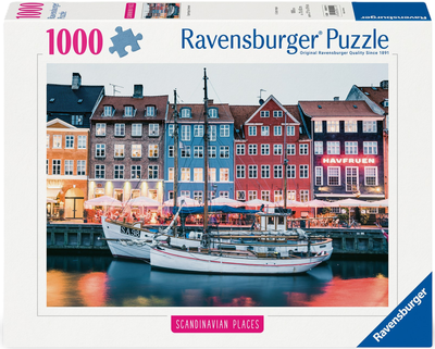 Puzzle Ravensburger Copenhagen, Denmark 1000 elementów 12000111 (4005555001119)