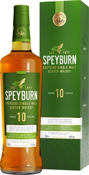 Віскі односолодове Speyburn 10 років витримки в подарунковій упаковці 0.7 л 40% (5010509021067S)