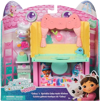 Zestaw do zabawy Gabby's Dollhouse Domek dla lalek Gabby w kinie: Balkon-portal Kuchnia Babeczki (SM36277/6074281)