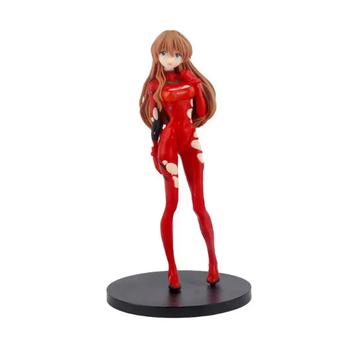 Аниме фигурка Аска Лэнгли Сорью 18 см, Neon Genesis Евангелион, Коллекционная фигурка в красном костюме EVA, Статуэтка из ПВХ (GS923)