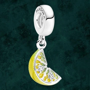 Срібна намистина шарм "Блискуча скибка лимона" Pandora (Пандора) 791696C01
