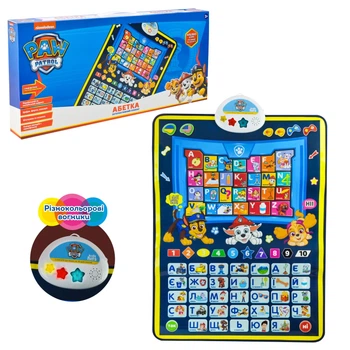 Плакат "Абетка Paw Patrol" арт. KH07/005L плакат українська та англійська мови р-р 45*60см.