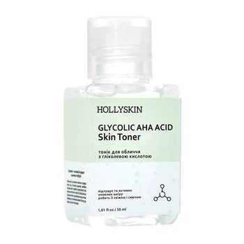 Тонік для обличчя HOLLYSKIN Glycolic AHA Acid Skin Toner (travel size) 30 ml