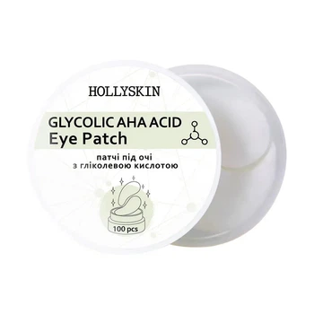 Тканевые патчи под глаза HOLLYSKIN Glycolic AHA Acid Eye Patch 100шт