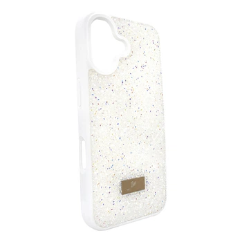 Чохол Swarovski для iPhone 17 протиударний аксесуар білого кольору для захисту та прикраси телефону