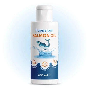 Лососева олія Happy Pet для собак і кішок 200 мл
