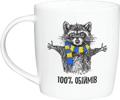 Кружка Kvarta Енот KV-D-1806 360 мл белая 5115674