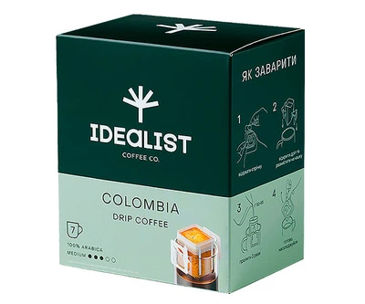 Дрип-кофе IDEALIST COFFEE & CO. Колумбия 7 шт