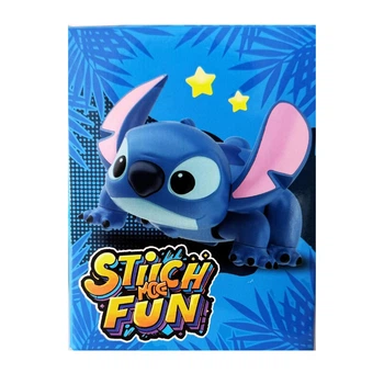 Интерактивная фигурка Стич коллекционная игрушка сюрприз Stitch Fun с движущимися элементами в коробке Синий
