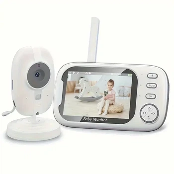 HD Видеоняня 720P с LCD экраном 8.89 см, ночным видением, двухсторонней связью, температурным датчиком и 8 колыбельными — USB заря